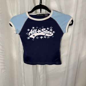 No Boundaries Navy and Light Blue All-Star Tee